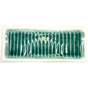 Ceramic Sushi Serving Tray Platter MCM Green Blue White Wavy Long Decor 15in VTG